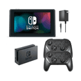 thumbnail image 1 of Nintendo Switch 32GB Gaming Console Refurbished - Includes 2 RetroFam Wireless Pro Controller, Dock, & Charger, 1 of 5