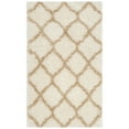 thumbnail image 5 of SAFAVIEH Indie Careen Geometric Polyester Shag Area Rug, Ivory/Light Beige, 6'7" x 9'2", 5 of 7
