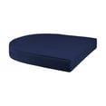 thumbnail image 4 of Jeco 3 Piece Resin Wicker Patio Conversation Set in Honey and Blue, 4 of 10