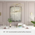 thumbnail image 5 of Hunter - Zoanne 6-light Alturas Gold, Large Chandelier, Dimmable, Modern Style, Geometric Shaped, for Bedrooms, Kitchens, Dining, Living Rooms - 19570, 5 of 7