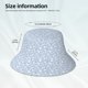 thumbnail image 3 of Balery Gray White Floral Sombreros para el sol para hombre y mujer, sombrero de pescador con UPF 50+, 3 of 6