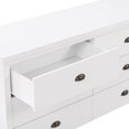 thumbnail image 3 of CorLiving Boston Modern Engineered Wood 6 Drawer Wide Dresser for Adult Bedroom with Interlocking Drawers, 3 of 9