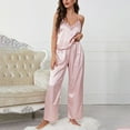 thumbnail image 2 of Sngxgn Women's Pajama Set Long Sleeve PJs Outfit Pullover Sleepwear and Long Pants With Pockets(Pink,M), 2 of 4