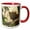 Red/White, variant on 3drose, Leopard Resting Beneath Tree, Maasai Mara, Kenya - Af21 Aje0796 - Adam Jones, 15oz Two-tone Blue Mug