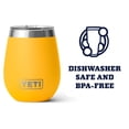 thumbnail image 4 of Vaso de vino YETI Rambler de acero inoxidable, 300 ml, amarillo alpino, 4 of 7