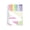 Green, variant on Pink Loose Leaf Sticky Notes Notebook Ring Binder Notepad With Macaron Gradient Pages And Structured Layout For Students And Office Workers
