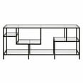 thumbnail image 5 of Evelyn&Zoe Deveraux Rectangular TV Stand with Glass Shelves for TV's up to 65" in Blackened Bronze, 5 of 9
