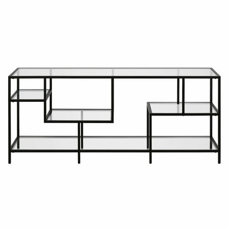 Camden&Wells - Deveraux TV Stand for TVs Up to 65" - Blackened Bronze/Glass