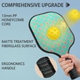 thumbnail image 2 of Pickleball Paddles Set,Pioneer Flower Floral Print Pattern Fiberglass Surface Pickleball Racket Set with 2 Indoor Outdoor Pickleball Balls and Pickleball Bag,Pickle-ball Equipment, 2 of 6