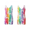 thumbnail image 6 of 3-12T Girls Gymnastics Leotards Toddler Kids Dance Unitards Biketards with Short Unicorn Practice Outfits, 6 of 8