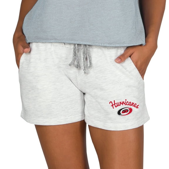 Women's Concepts Sport Oatmeal Carolina Hurricanes Mainstream Terry Lounge Shorts