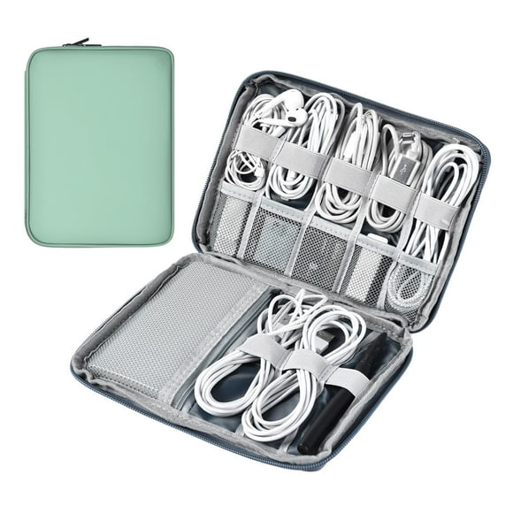 Funda de viaje Cord Organizer miloocul de piel impermeable, color verde