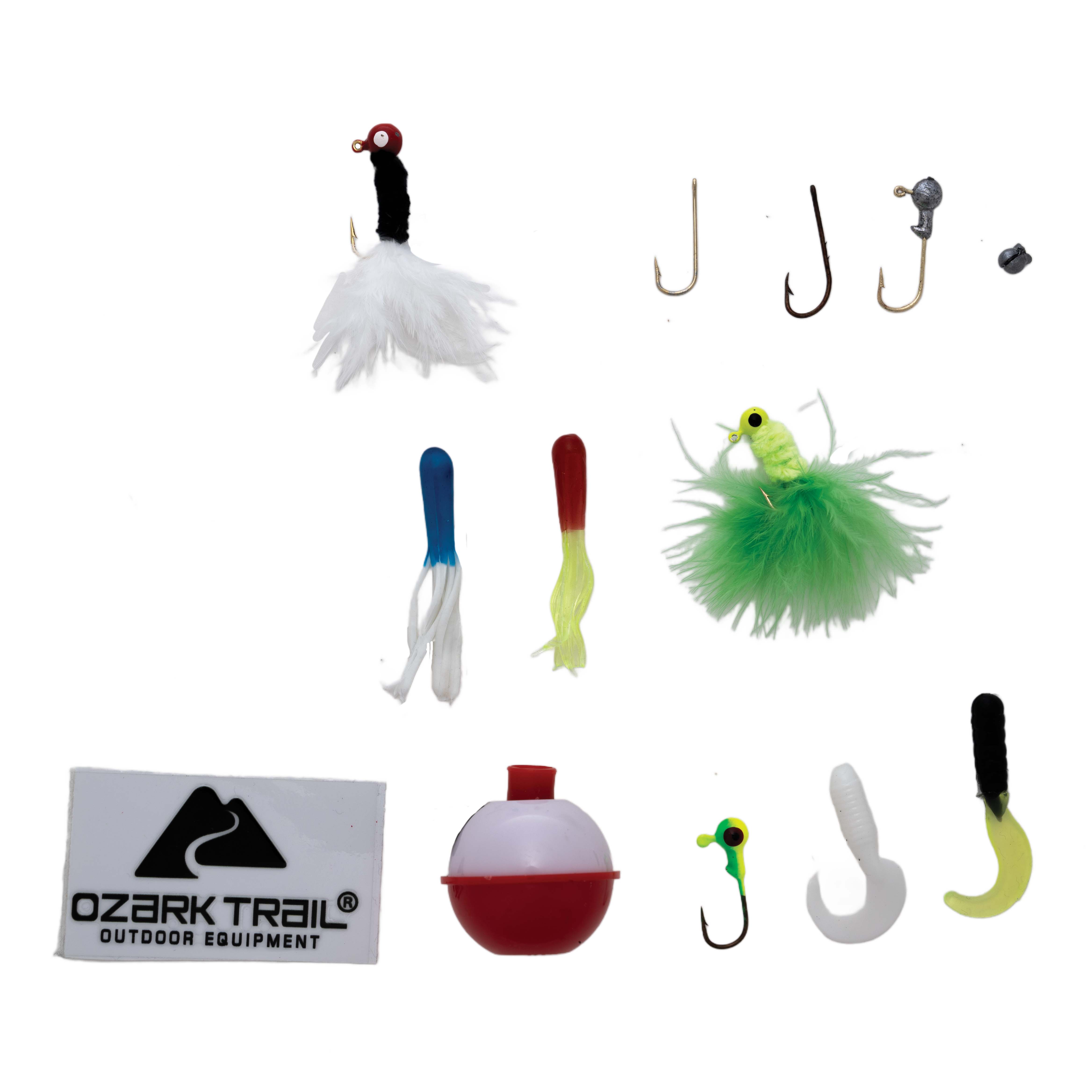 Kit de pesca de agallas de agua dulce Ozark Trail con caja de utilidades, 132 piezas 4
