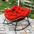 thumbnail image 7 of Thickened Waterproof Papasan Rocking Chair Cushion – 6.3'' Egg Chair Cushions with Secure Ties, Fade-Resistant & Weatherproof for Indoor/Outdoor Use , Fits Rattan Wicker Hammock Chairs (Only Cushion), 7 of 7