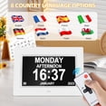 thumbnail image 5 of Crtynell Digital Day Calendar Clock Multifunctional Extra Large Dementia Digital Clock with 5 Alarms and Medication Reminders Impaired Vision Digital Clock (7" White), 5 of 10