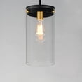 thumbnail image 3 of 12408CLBKSBR-Maxim Lighting-Pinn - 1 Light Pendant-14 Inches Tall and 8 Inches Wide-Black/Satin Brass Finish, 3 of 5
