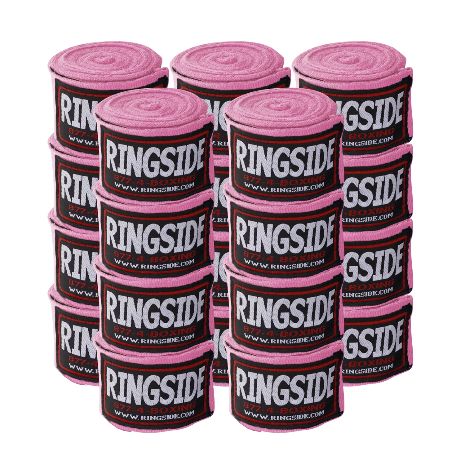 Ringside MexicanStyle Boxing Hand Wraps 180" 10 Pack Pink