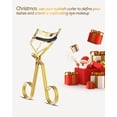 thumbnail image 2 of Eyelash Curler Kit Eye Curler with Comb & Refill Pads for Women, Metal, Gold, Achieve Perfect Curls in Seconds, 2 of 8