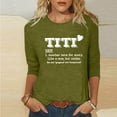 thumbnail image 2 of Dovford Women T Shirt TITI Like A Mom But Cooler Funny Short Sleeve Crew Neck Graphic Top T-Shirt Aunt Auntie Casual Tees Blouse Gift, 2 of 5