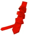 thumbnail image 3 of Mens Solid Bright Red Ties Necktie, 3 of 5