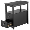 thumbnail image 4 of ZENY End Table Side Table with 2 Drawers and Shelf Sofa Table for Living Room Bedroom, Black, 4 of 7