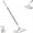 37in, variant on Regulatem Mop, Regulatem Mini Mop, Touch-Free Fabric Paired with a Slim Cleaning Head, Flexible Rotating Design for Tight Spaces, One-Touch Locking Compatible, Suitable for Indoor Use