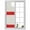 Red, variant on Window Privacy Film Abstract Black Polka Dot Stained Glass Window Film Decorative Sun Block Window Cover Modern Farmhouse Sage Green Red Window Clings Static Adhesive Sticker for Bathroom 23.6"x59"