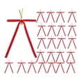 thumbnail image 1 of 24 lazos navideños decorativos para regalo, accesorios fotográficos, suministros multiusos con corona de campanas Rojo, 1 of 9