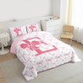 thumbnail image 3 of Homewish Personalized Initial E Bedding Comforter Set 2pcs for Kids Children Teens,Dreamy Princess Twin Comforter Sets Microfiber,Cute Ribbon Bowknot Breathable Bedding Set,Luxury Bedroom Decor, 3 of 8