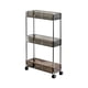 thumbnail image 2 of Clear Acrylic Rolling Storage Carts 3 Tier Slim Narrow Multi Function Trolley With Wheels Space Saving Gaps Organizer For Bathroom Kitchen Laundry Small Spaces, 2 of 6