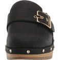 thumbnail image 2 of Dr. Scholl's Classic Clog Black Block Heel Slip On Buckle Detailed Fashion Clogs (Black, 6.5), 2 of 6