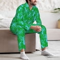 thumbnail image 7 of Naloa Octopus1 Men’s Pajamas Set - Long Sleeve Button Down Sleep Shirt and Pajama Bottoms Sleepwear Set-Small, 7 of 7