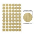 thumbnail image 2 of Uxcell 2 Sheets/108Pcs Screw Hole Stickers, 21mm Textured Khaki Self-Adhesive Screw Cover Sticker, 2 of 6