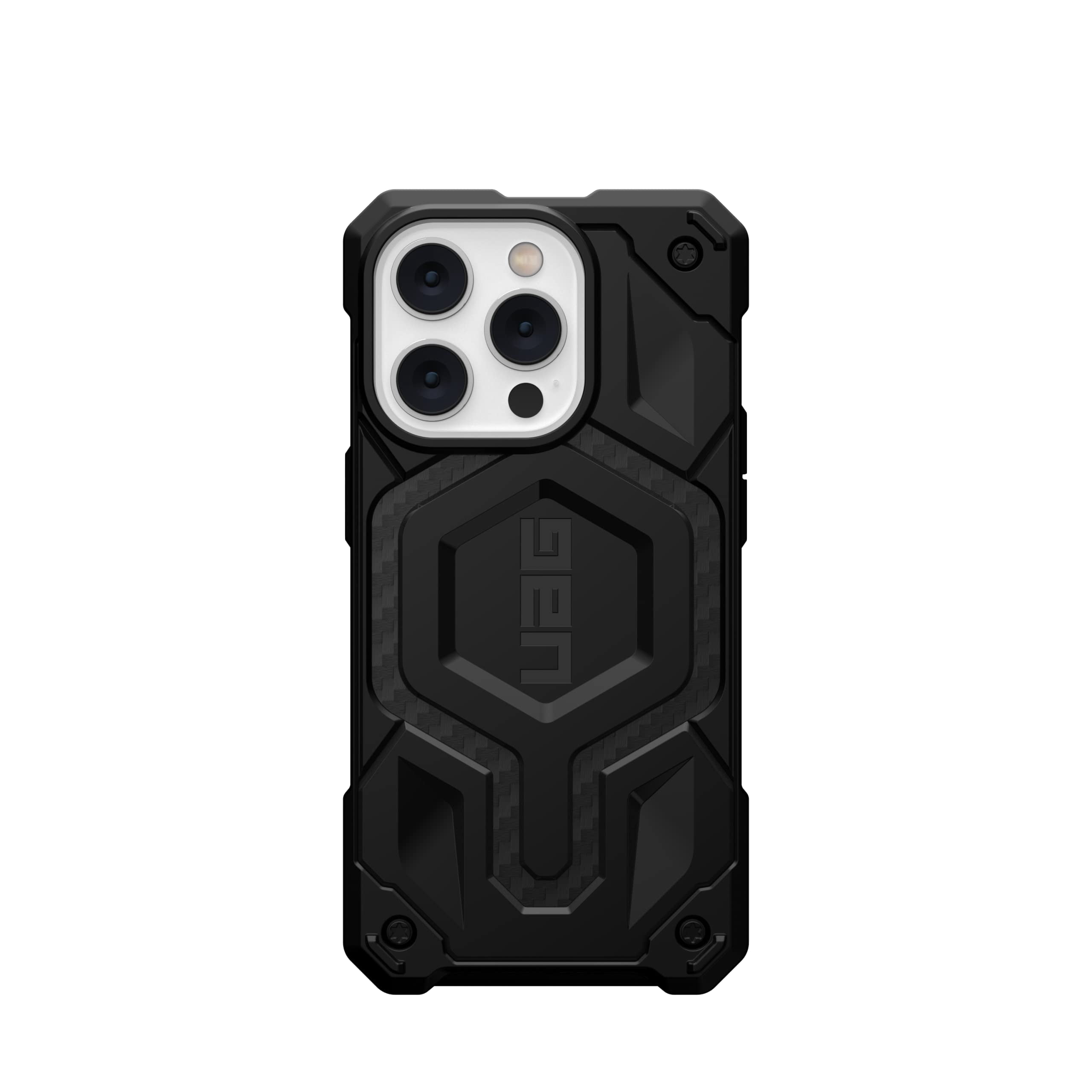 UAG iPhone 14 Pro Case Carbon Fiber 6.1" Monarch Pro Built-in Magnet Compatible with MagSafe Charging Rugged Shockproof Dropproof Premium Protective Cover