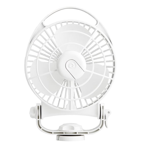 Caframo Limited Fan 748CAWBX Bora; 6 Inch; 3 Speed; Marine Type; 12 Volt; White; ABS Plastic; 5 Inch Blade; 100 To 130 CFM Airflow