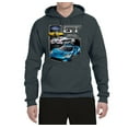 thumbnail image 2 of Ford GT American Horse Power Mustang | Mens Cars and Trucks Hooded Sweatshirt Graphic Hoodie, Charcoal, 3XL, 2 of 4