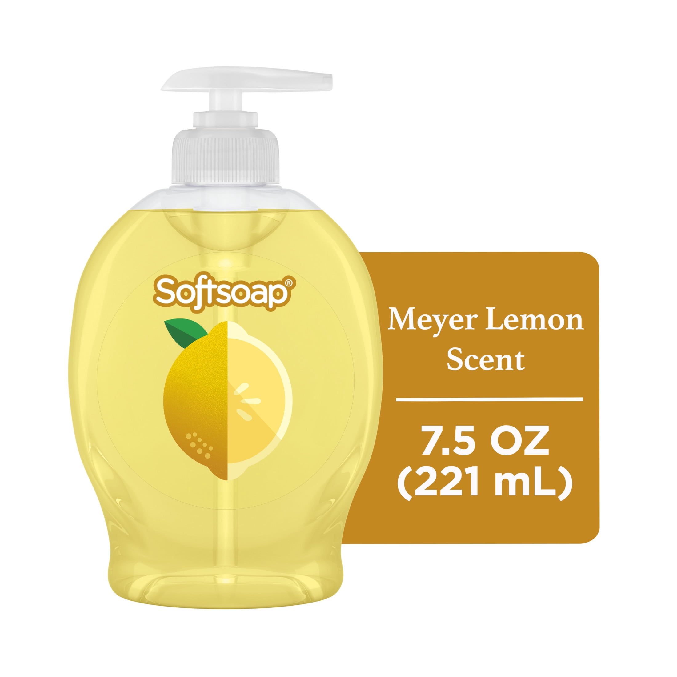 (6 pack) Softsoap Limited Edition Liquid Hand Soap, Meyer Lemon Scent, 7.5 fl oz Pump Bottle