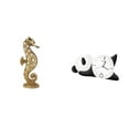 thumbnail image 1 of Escultura De Panda De Resina Dorada, Adorno De Reloj Para Oficina, Dormitorio, Sala De Estar, Chimenea, Moderna Y Bonita Decoración Del Hogar, Estatua De Regalo, 1 of 8