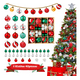 thumbnail image 1 of 44pzas Esferas Navideñas De Plastico Decoración Arbol Navida Xtellar multicolor, 1 of 4