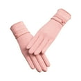 thumbnail image 2 of Guantes de conducción de lana aterciopelada y cálida, antideslizantes, suaves al tacto, para mujer, para oficina, viajes, uso diario, forro polar, negros, estilo invernal.,Vsgery, 2 of 9