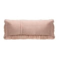 thumbnail image 4 of SAFAVIEH Cali Shag Solid Plush Pillow, 20" x 20", Blush, 4 of 4