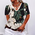 thumbnail image 3 of Gibobby Playera Manga Corta para Mujer Camiseta manga corta estampada para mujer verano Top suelto informal(A,XL), 3 of 4
