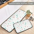 thumbnail image 5 of GZHJMY Cartoon Cactus Kitchen Mat - Cushioned Anti Fatigue Kitchen Rug Set of 2, Non Slip Waterproof Kitchen Mats for Kitchen, Laundry, Sink, Office 19.7"×27.6"+19.7"×47.2" Carpet Runner, 5 of 7