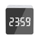 thumbnail image 1 of Reloj despertador digital LED Temperatura Escritorio Espejo de maquillaje Arte Snooze Reloj Dormitorio Decoración de oficina, Cuadrado seitruly HA3237-02B, 1 of 6