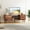 Rustic Brown, variant on Kelno TV Stand for 55-60 Inch TV Mid Century Entertainment Center with Adjustable Shelves Storage Cabinet, Rustic Brown
