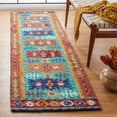 thumbnail image 3 of SAFAVIEH Aspen Cindra Southwestern Wool Runner Rug, Blue/Red, 2'3" x 8', 3 of 6