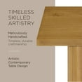 thumbnail image 3 of Maven Lane Lana Table Console Contemporaine en Bois, Fini Naturel Raffiné, 3 of 6