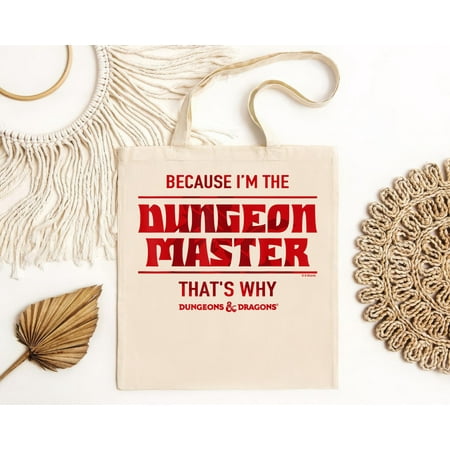 vintage Dungeons And Dragons Because Im The Dungeon Master Bag Gift Black Tote Bag-TH4815