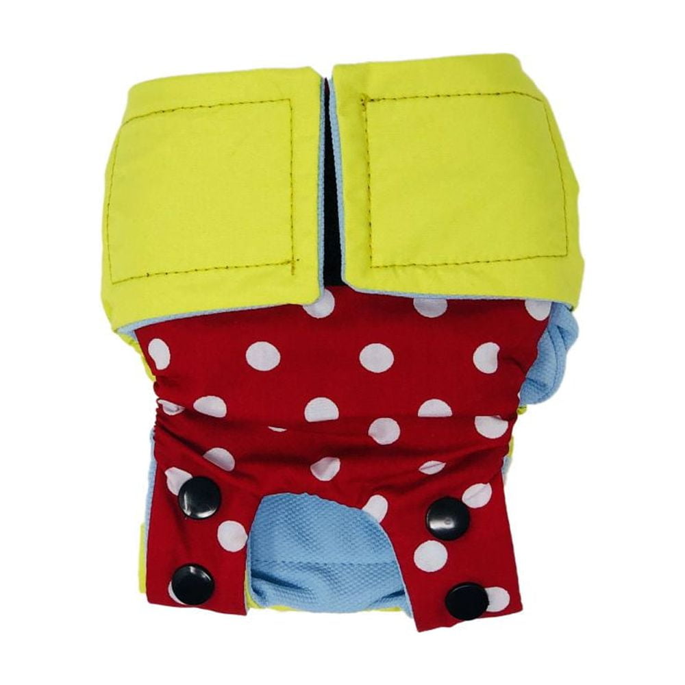Barkertime Red Polka Dot Cat Diaper Snappy