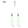 thumbnail image 1 of Lttoisl Luminous Fishing Rig with Double Hooks, Glow-in-the-Dark Floats, High-Carbon Steel, Size 10, 1 Count, Enhanced Visibility for Night Fishing, 1 of 8